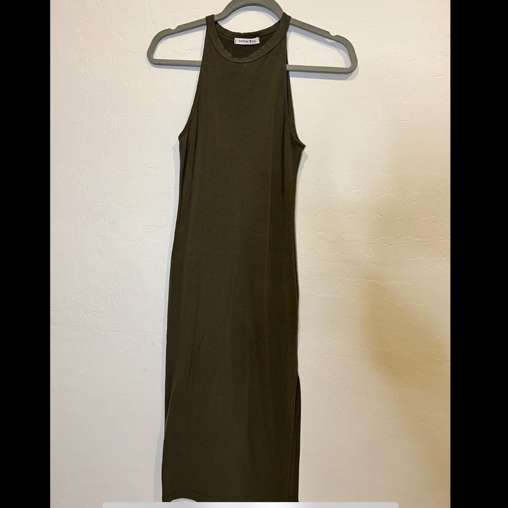 Olive Green Bodycon Dress